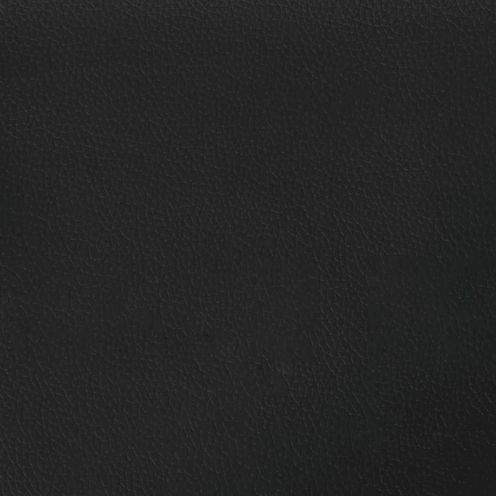 Lova su čiužiniu, Hvar, juodos spalvos, 140x190cm, dirbtinė oda