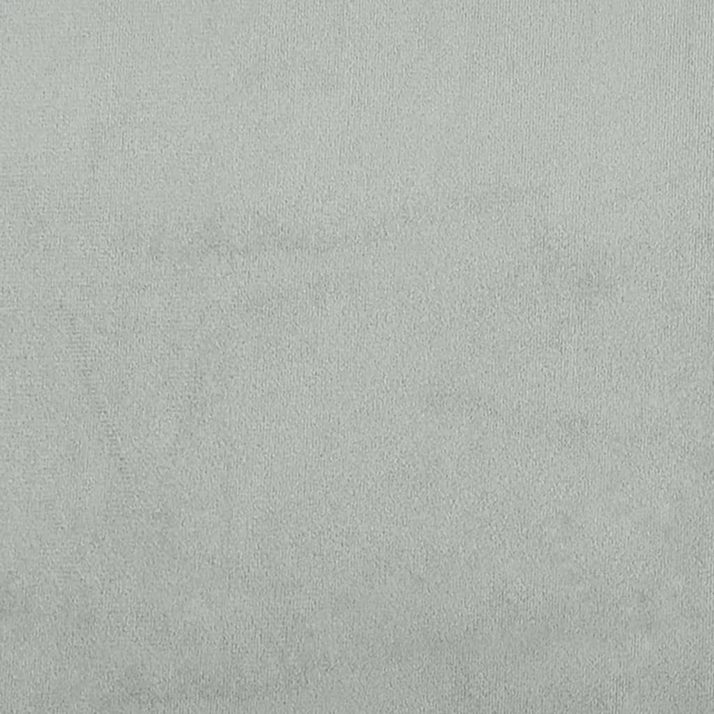 Lova su čiužiniu, šviesiai pilkos spalvos, 80x200cm, aksomas