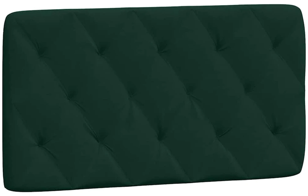 Lova su čiužiniu, tamsiai žalios spalvos, 100x200cm, aksomas