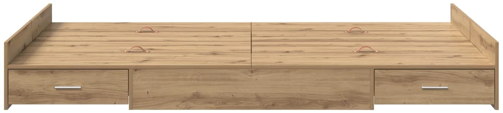 Lova su daiktų laikymo vieta Amatininkų ąžuolas 120 x 200 cm