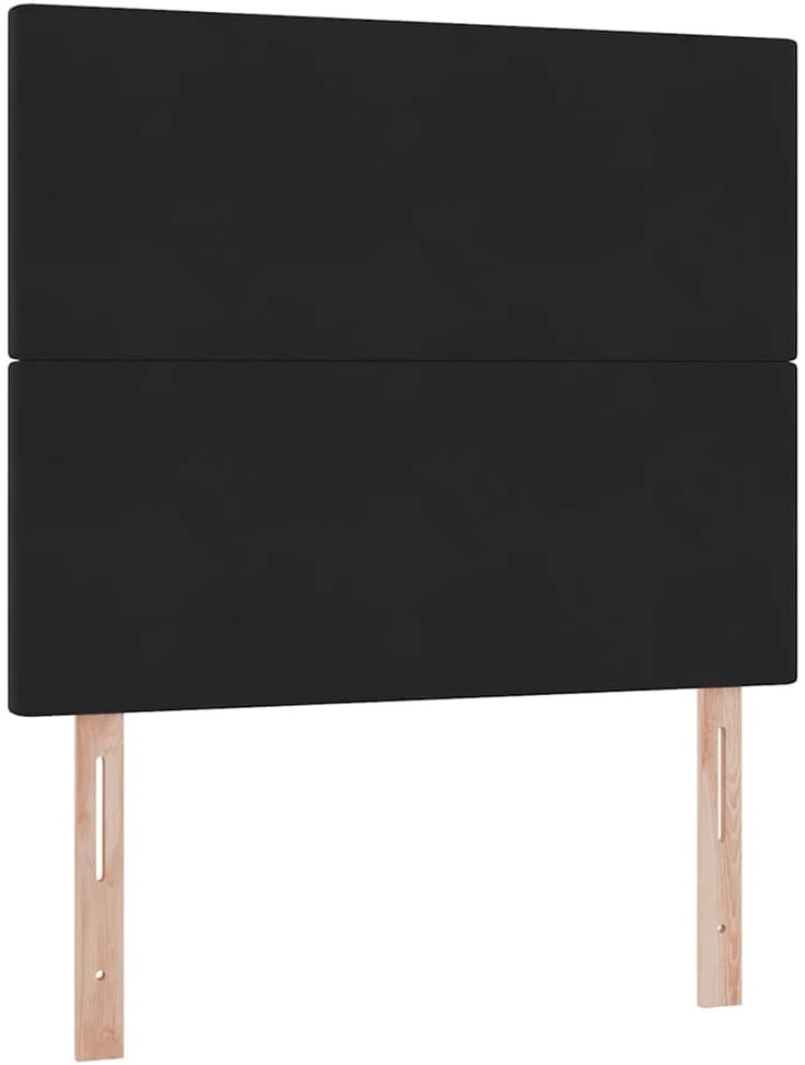 Lova su daiktų laikymo vieta ir čiužiniu Juoda 120 x 200 cm