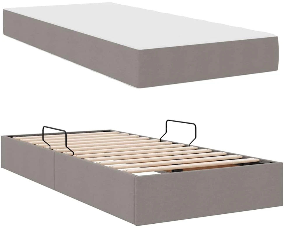 Lova su daiktų laikymo vieta ir čiužiniu Tortora 100 x 200 cm