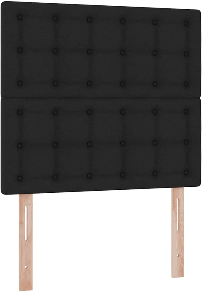 Lova su daiktų laikymo vieta ir čiužiniu Juoda 100 x 200 cm
