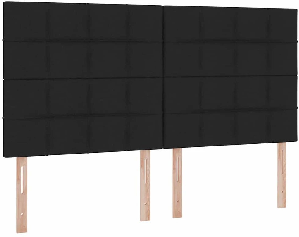 Lova su daiktų laikymo vieta ir čiužiniu Juoda 160 x 200 cm