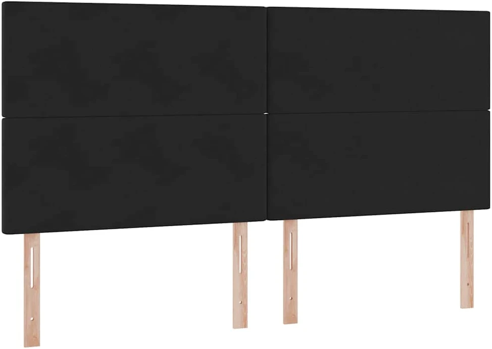 Lova su daiktų laikymo vieta ir čiužiniu Juoda 200 x 200 cm