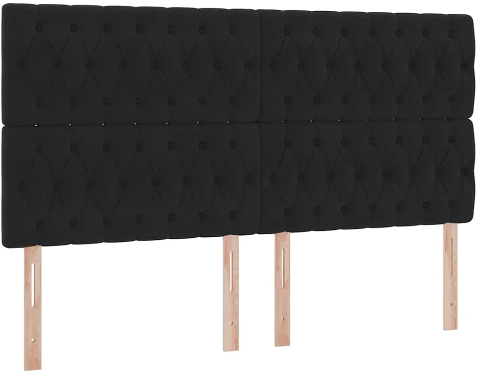 Lova su daiktų laikymo vieta ir čiužiniu Juoda 160 x 200 cm