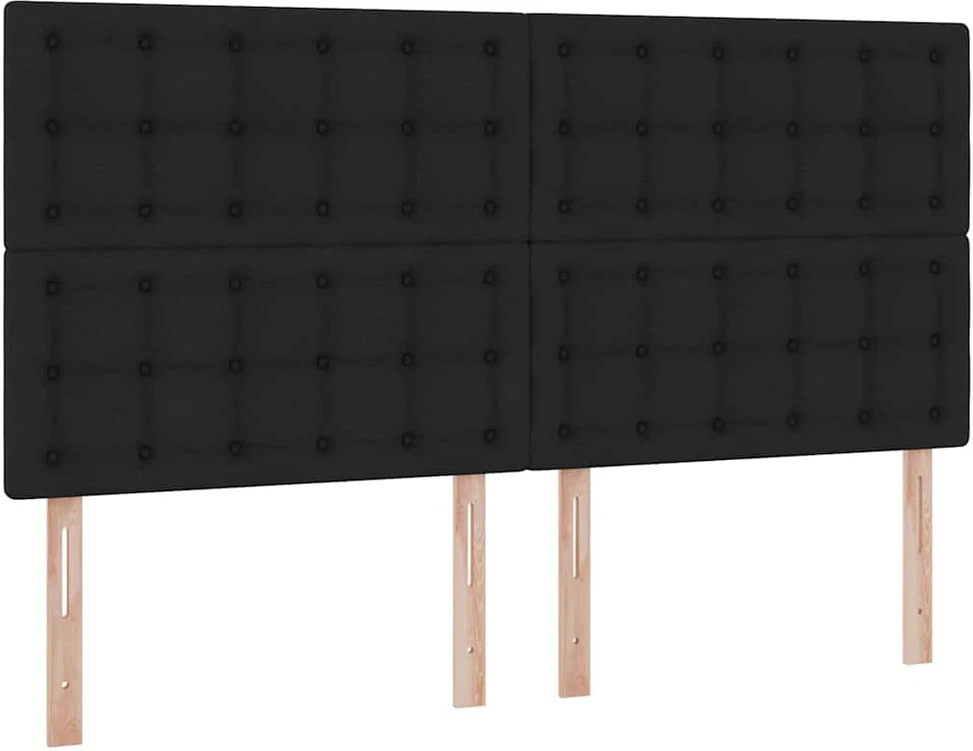 Lova su daiktų laikymo vieta ir čiužiniu Juoda 160 x 200 cm