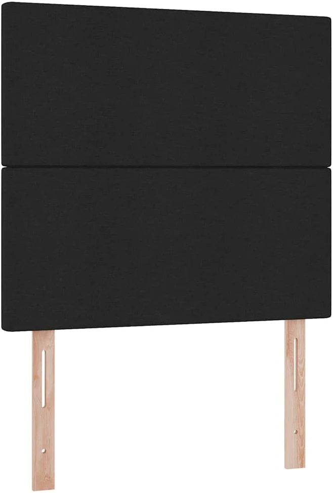 Lova su daiktų laikymo vieta ir čiužiniu Juoda 100 x 200 cm
