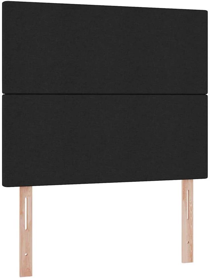 Lova su daiktų laikymo vieta ir čiužiniu Juoda 120 x 200 cm
