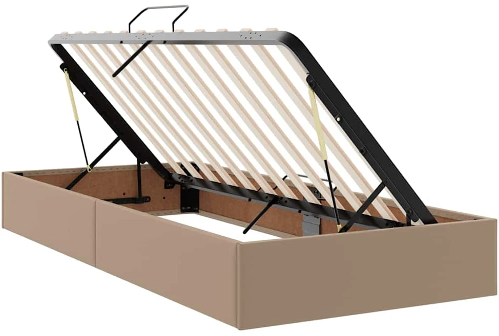 Lova su daiktų laikymo vieta ir LED su LED Kapučino 90 x 200 cm
