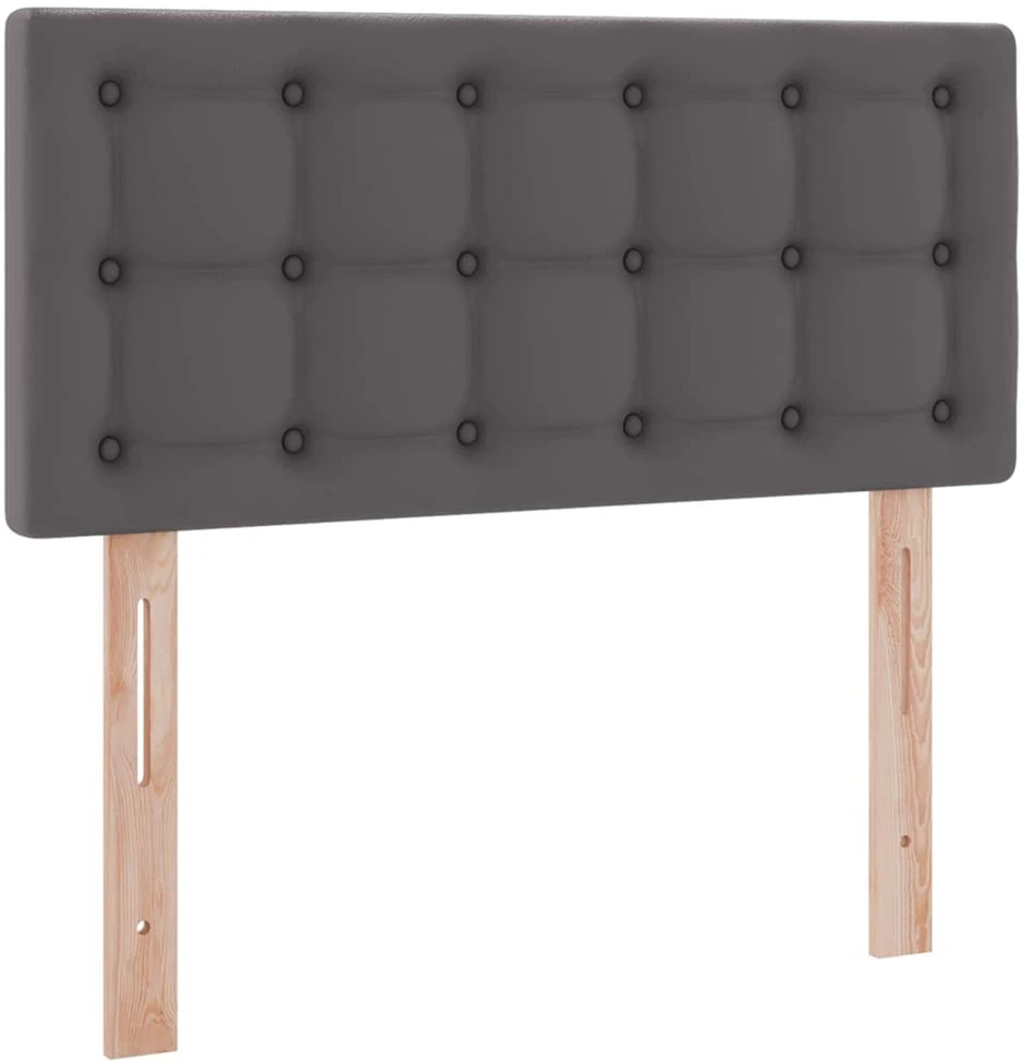 Lova su daiktų laikymo vieta ir LED Pilka 100 x 200 cm