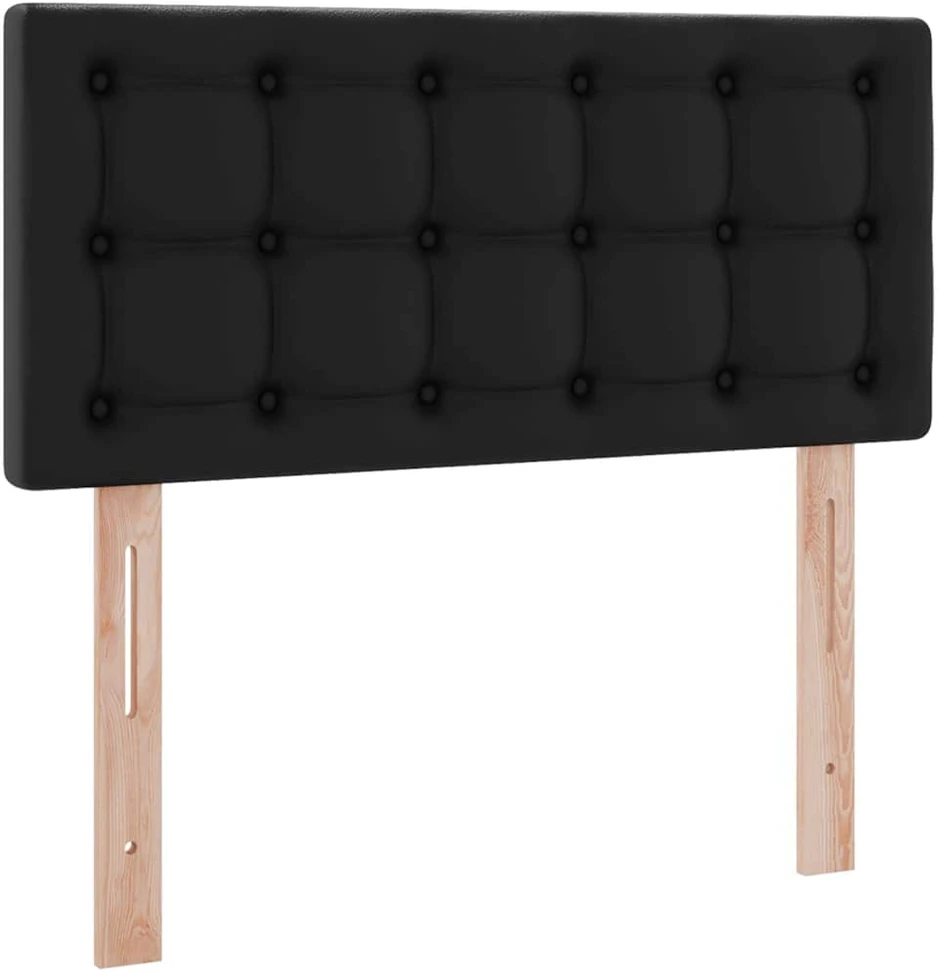 Lova su daiktų laikymo vieta ir LED Juoda 100 x 200 cm