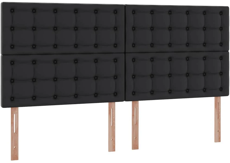 Lova su daiktų laikymo vieta ir LED Juoda 200 x 200 cm