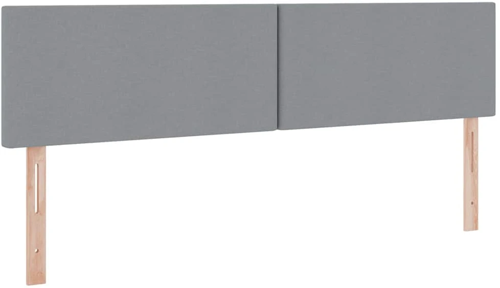 LED saugojimo lova su čiužiniu Šviesiai pilka 160 x 200 cm