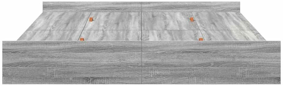Lova su daiktų laikymo vieta Pilkas Sonoma 200 x 200 cm