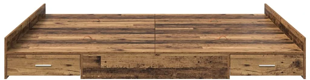 Lova su daiktų laikymo vieta Senovinis medis 200 x 200 cm