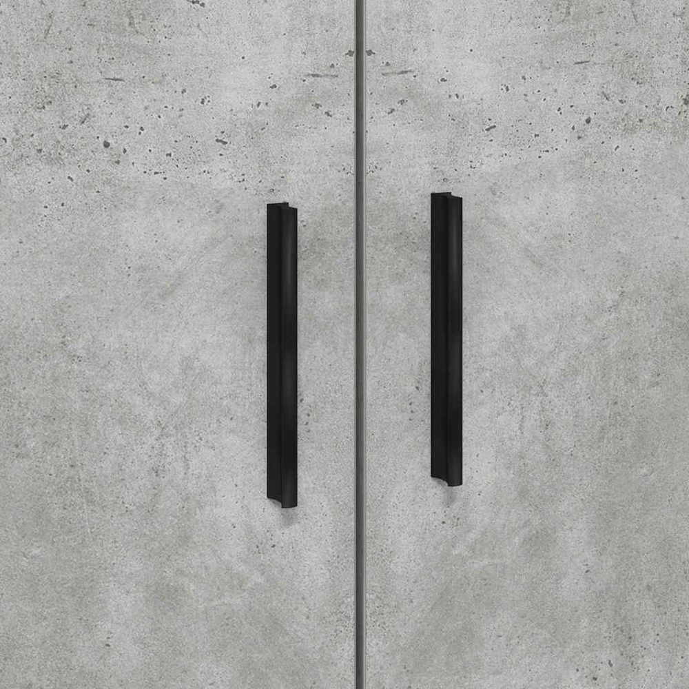 Lova su daiktų laikymo vieta Betono pilka 75 cm