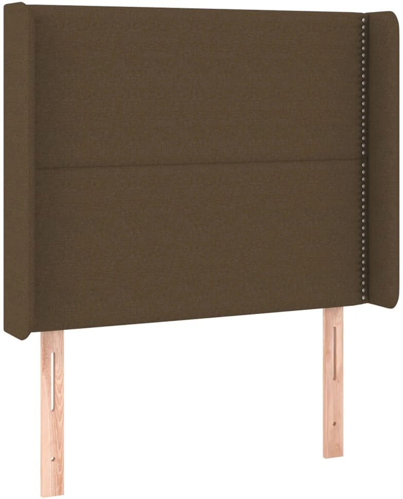 Lova su spyruoklėmis/čiužiniu/LED, taupe, 90x200 cm, audinys