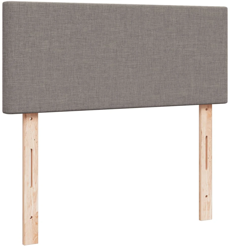 Lova su spyruoklėmis ir čiužiniu, taupe, 120x200 cm, audinys