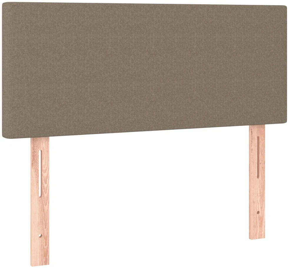 Lova su spyruoklėmis ir čiužiniu, taupe, 80x200 cm, audinys