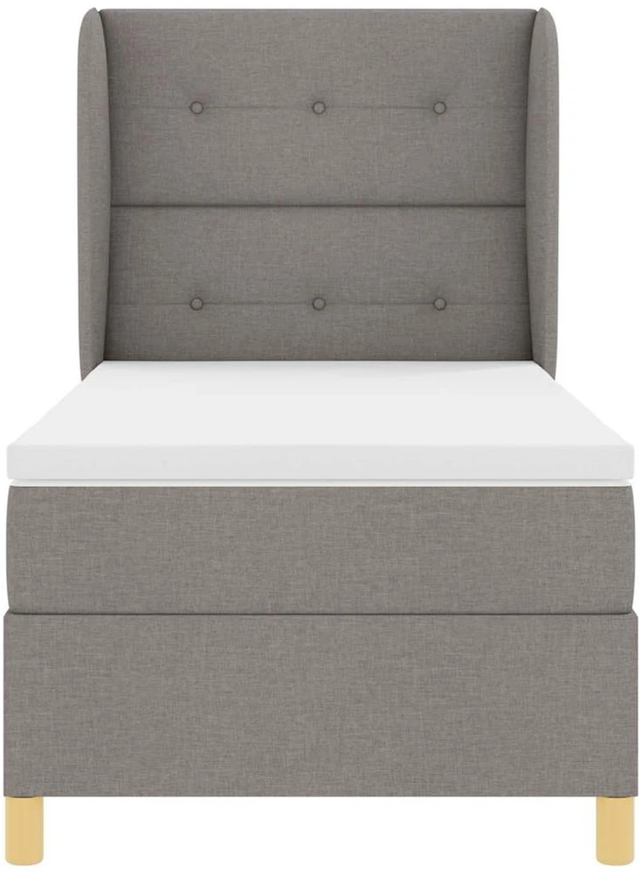 Kiemas lova su galvūgalio Taupe 200 x 80 cm audinys