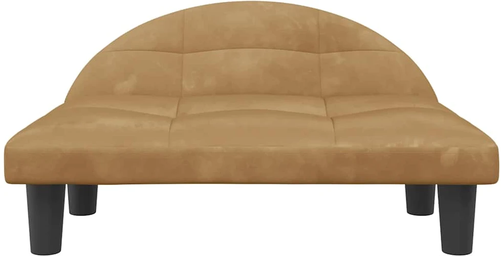Lova šunims, rudos spalvos, 70x52x30 cm, aksomas