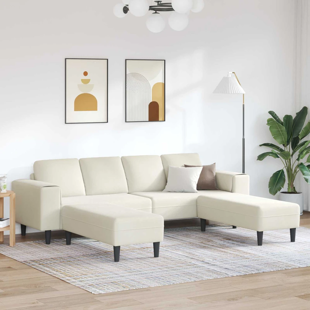 Svetainės sofa 3 vnt. Kreminė