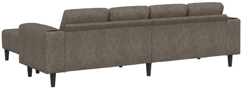 Svetainės sofa 3 vnt. Tamsiai pilka