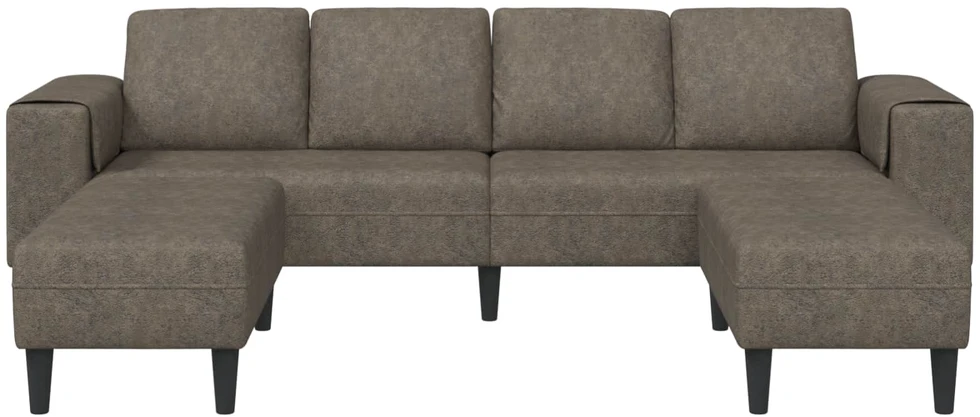 Svetainės sofa 3 vnt. Tamsiai pilka
