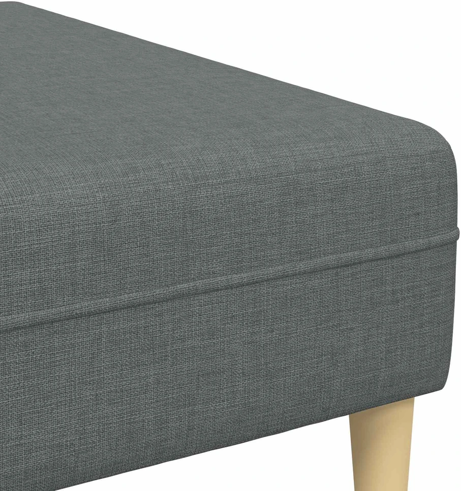 Svetainės sofa 3 vnt. Tamsiai pilka Poliesteris