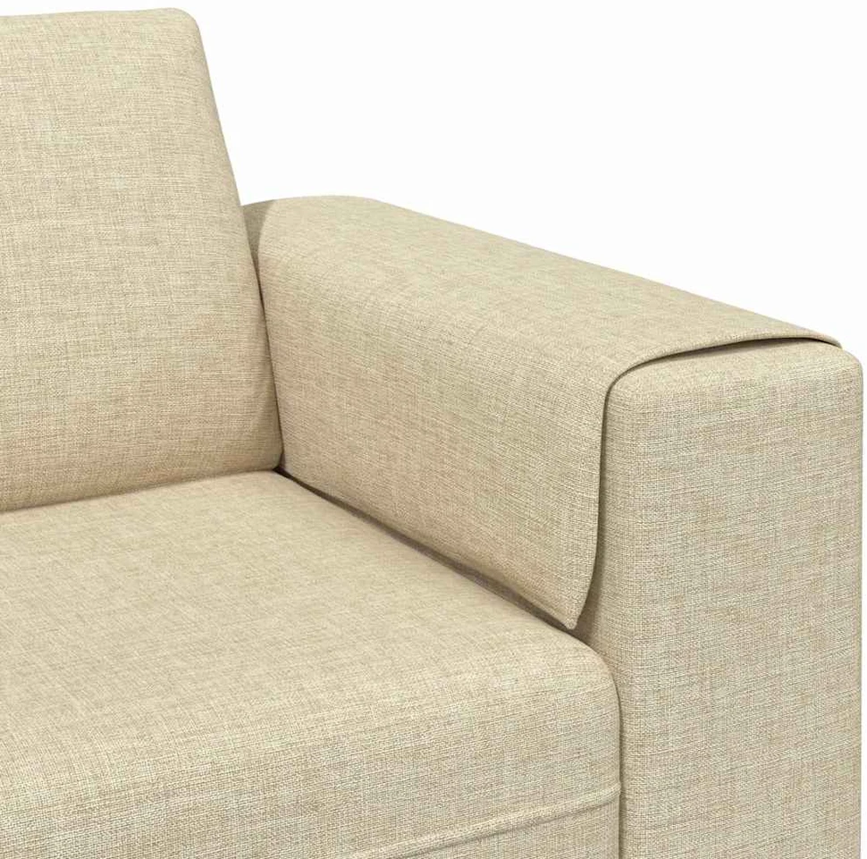 Svetainės sofa Kreminė 250 x 77 x 76 cm Poliesteris
