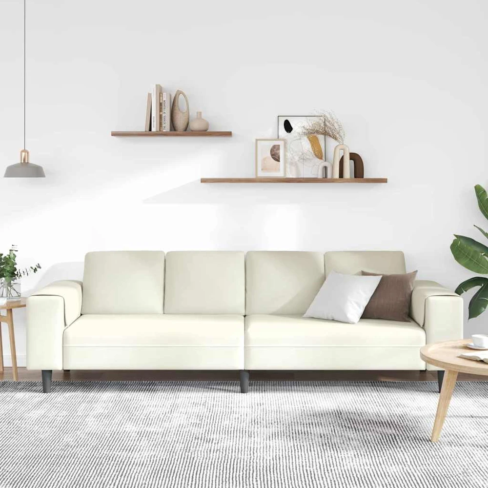 Svetainės sofa Kreminė 250 x 77 x 76 cm