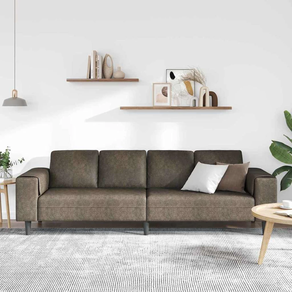 Svetainės sofa Tamsiai pilka 250 x 77 x 76 cm