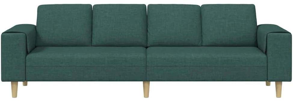 Svetainės sofa Tamsiai žalia 250 x 77 x 76 cm Poliesteris
