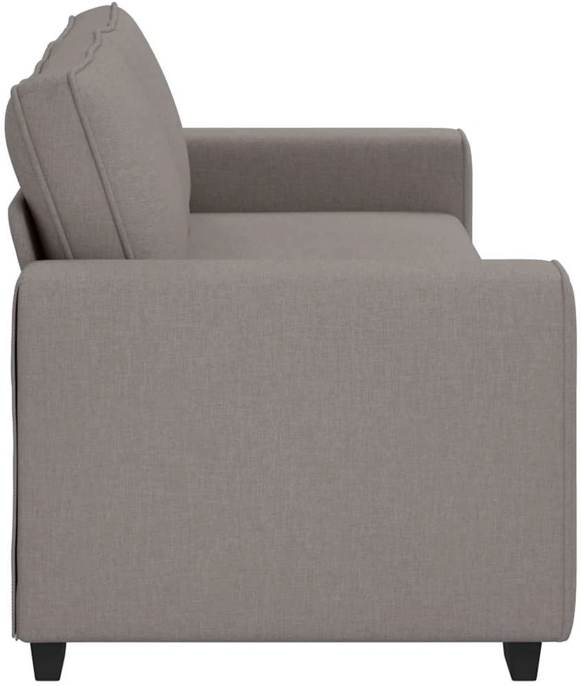 Trivietė sofa, pilkai ruda, 220x77x82 cm, audinys