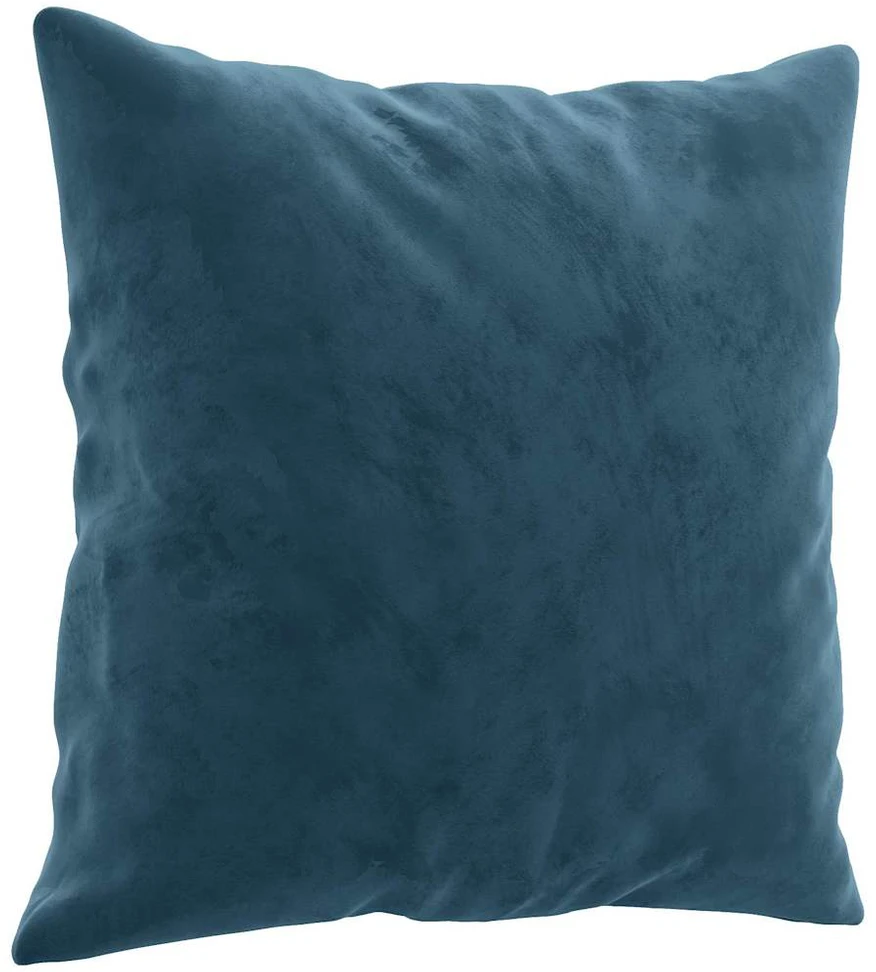 Trivietė sofa su pagalvėlėmis, mėlynos spalvos, 180cm, aksomas