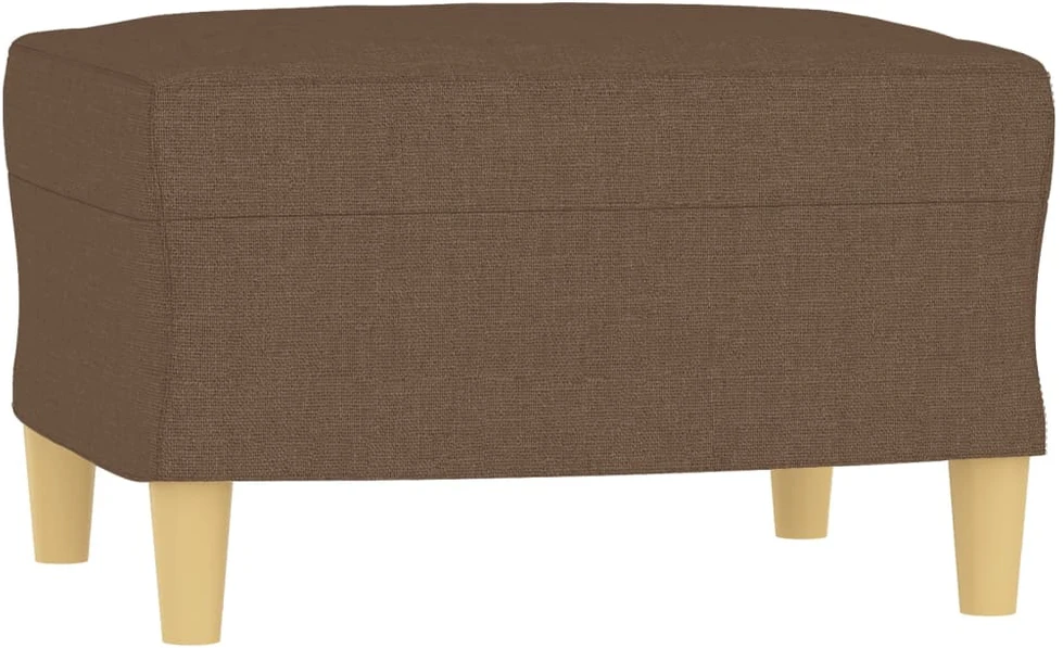 Trivietė sofa su pakoja, rudos spalvos, 180cm, audinys