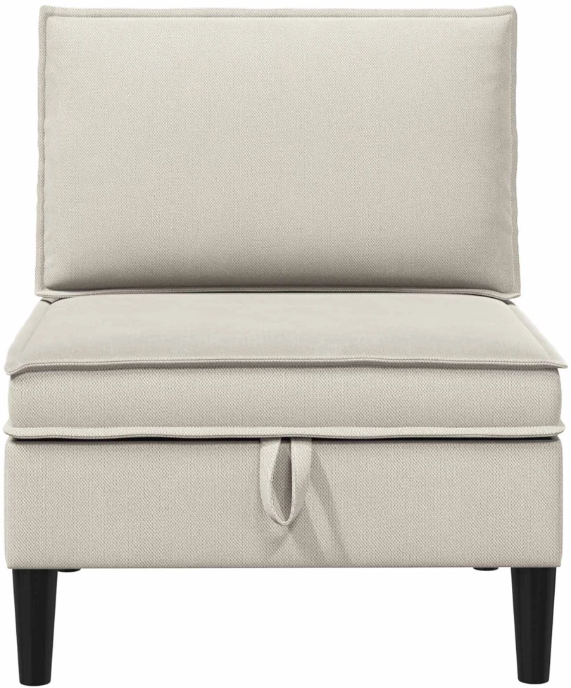 Vidinė Sofa su Saugykla Avižinė Aksomas