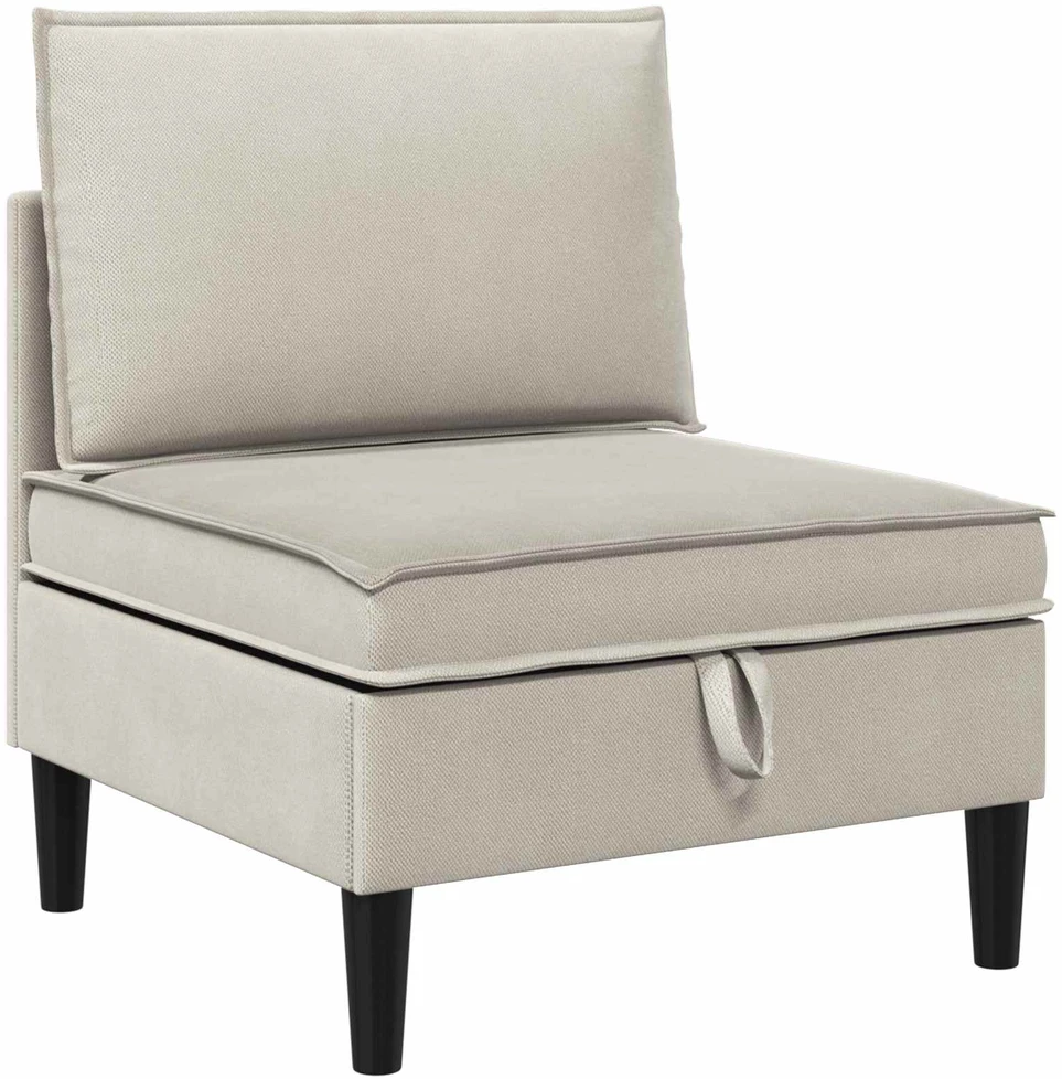 Vidinė Sofa su Saugykla Avižinė Aksomas