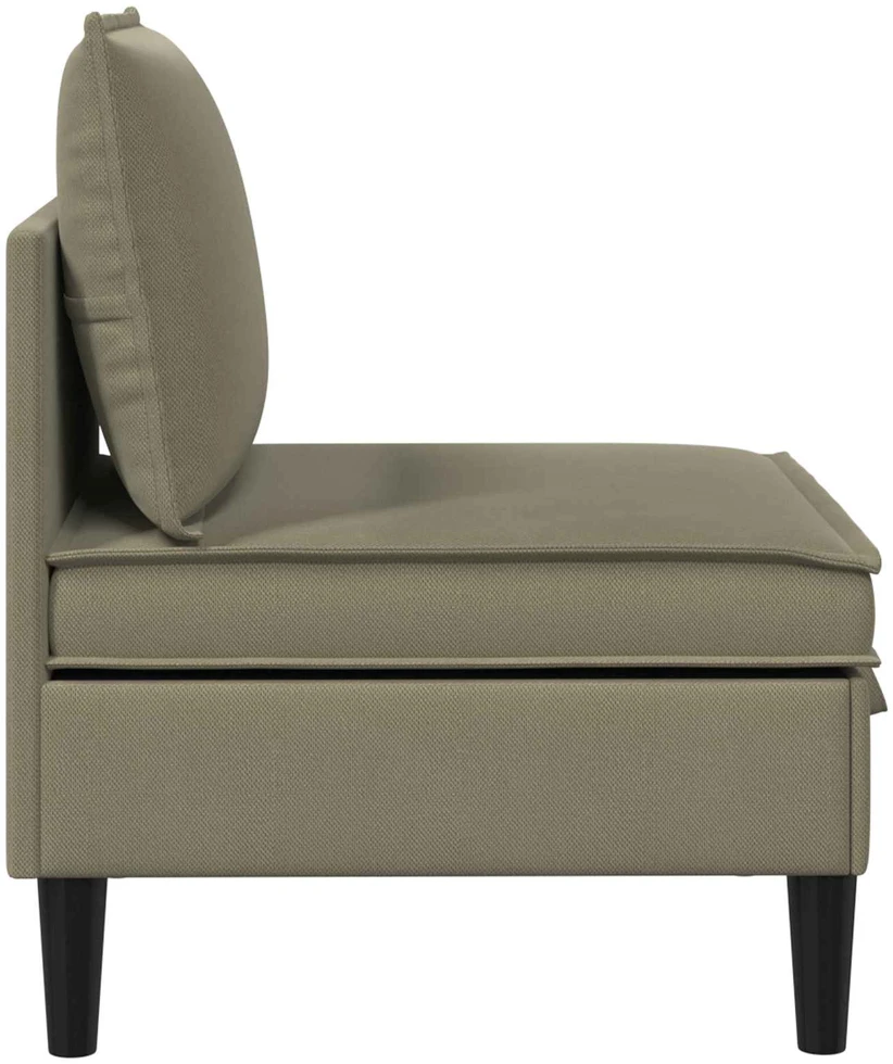 Vidinė Sofa su Saugykla Chaki Aksomas