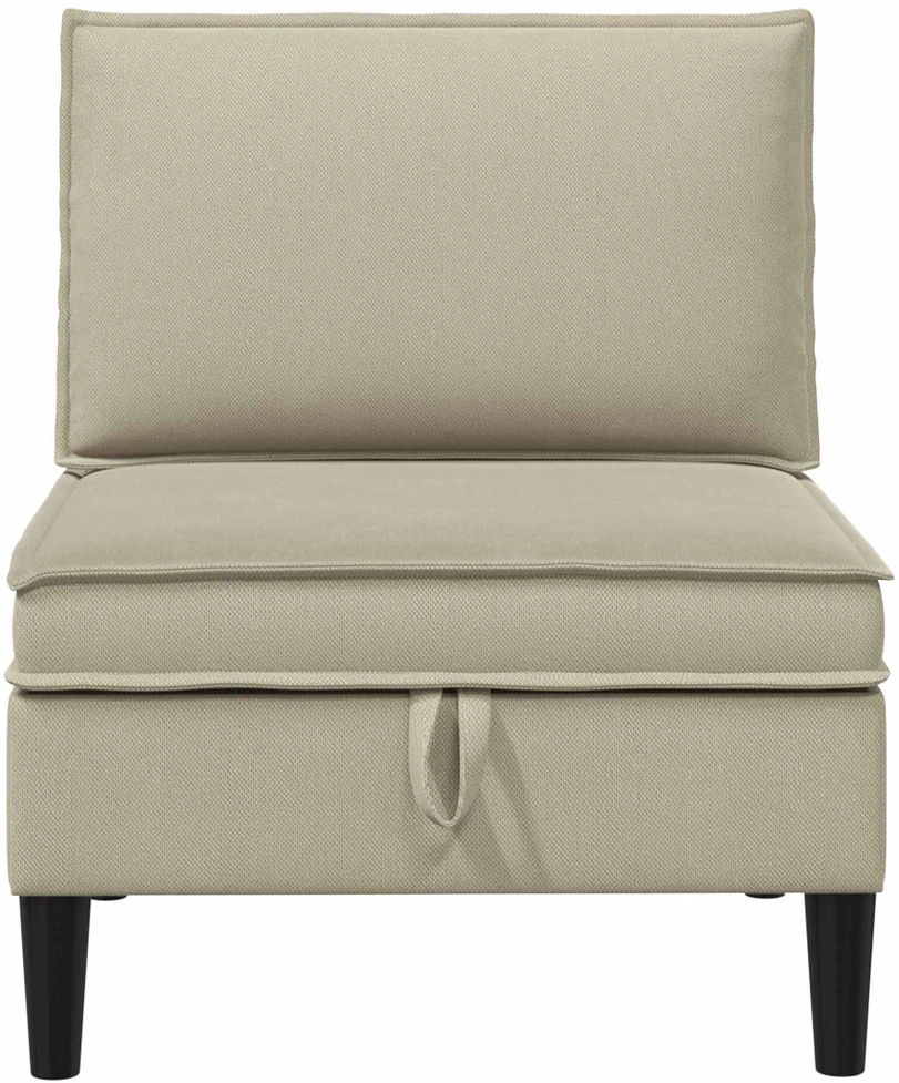 Vidinė Sofa su Saugykla Smėlio Aksomas