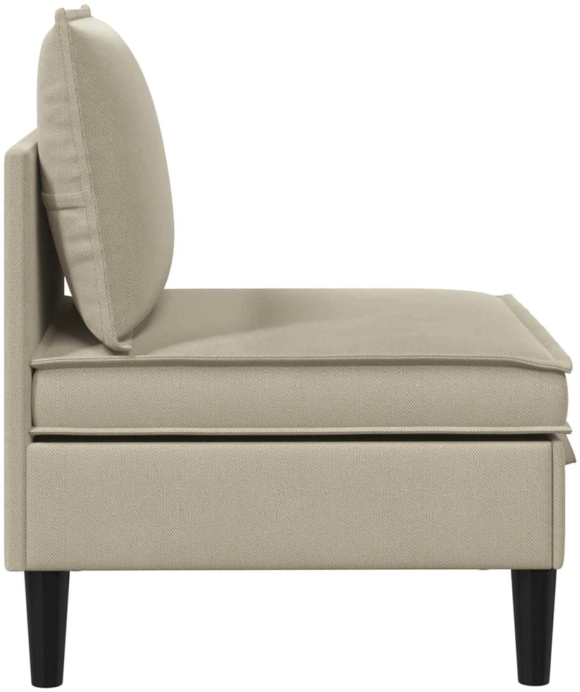Vidinė Sofa su Saugykla Smėlio Aksomas