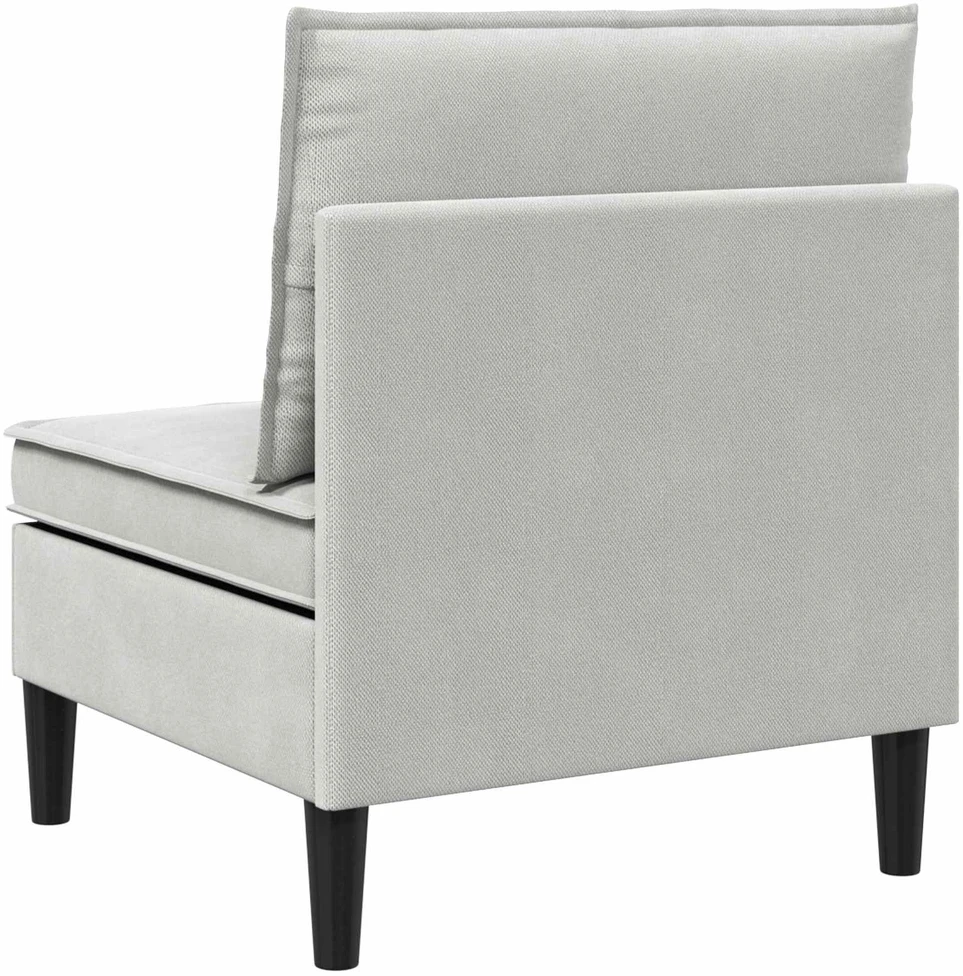 Vidinė Sofa su Saugykla Šviesiai pilka Aksomas
