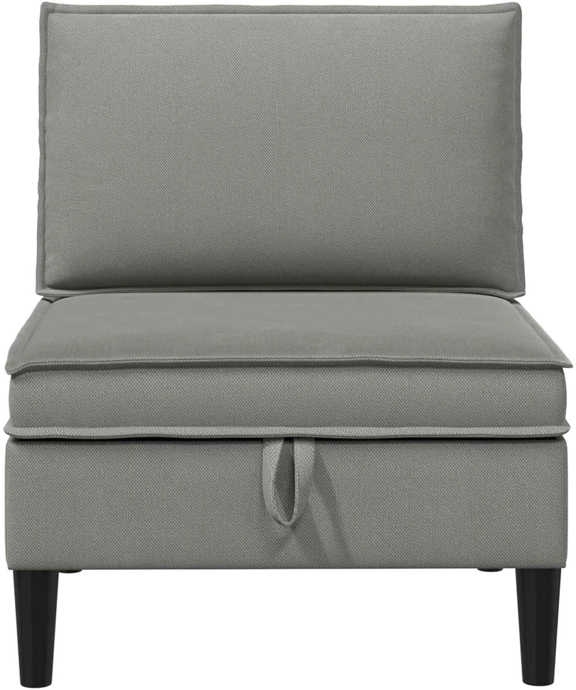 Vidinė Sofa su Saugykla Tamsiai pilka Aksomas