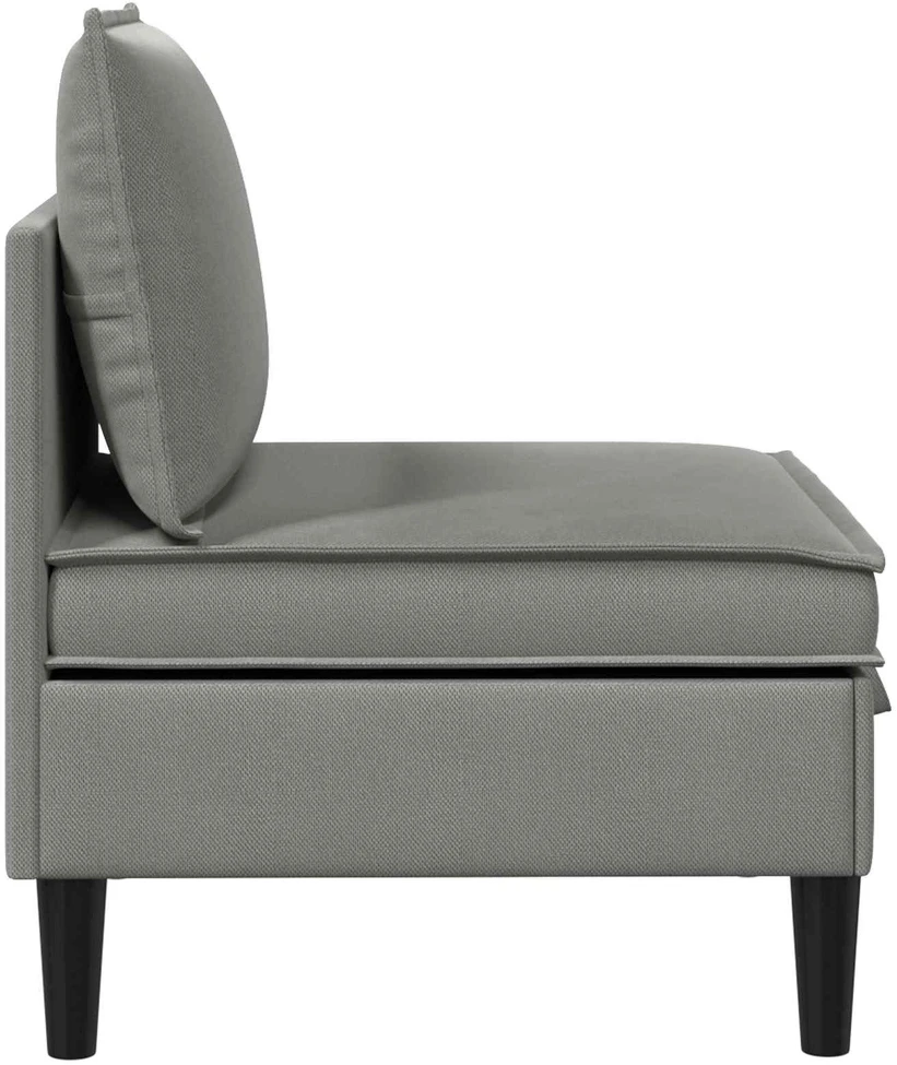 Vidinė Sofa su Saugykla Tamsiai pilka Aksomas