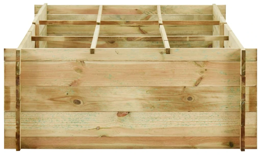 Lovelis daržovėms, 197x100x40cm, impregnuota pušies mediena