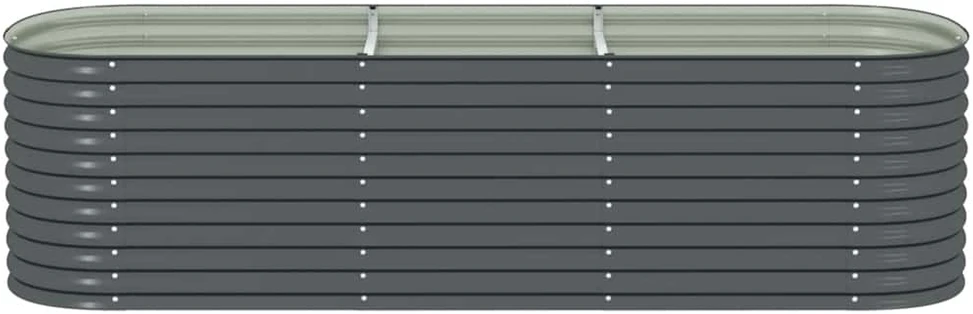 Lovelis, pilkas, 320x80x81cm, galvanizuotas plienas, aukštas