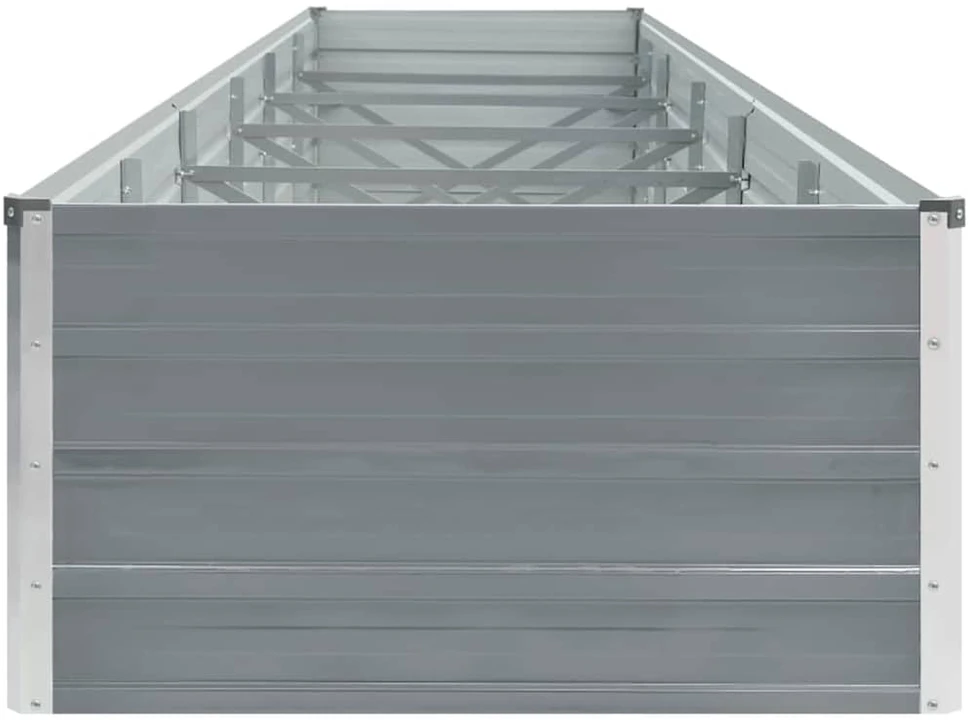 Lovelis, pilkas, 480x80x45cm, galvanizuotas plienas, aukštas