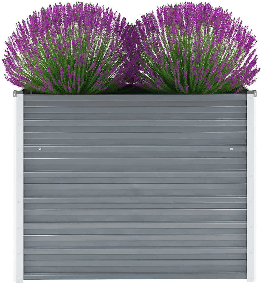 Lovelis, pilkas, galvanizuotas plienas, 100x40x77cm