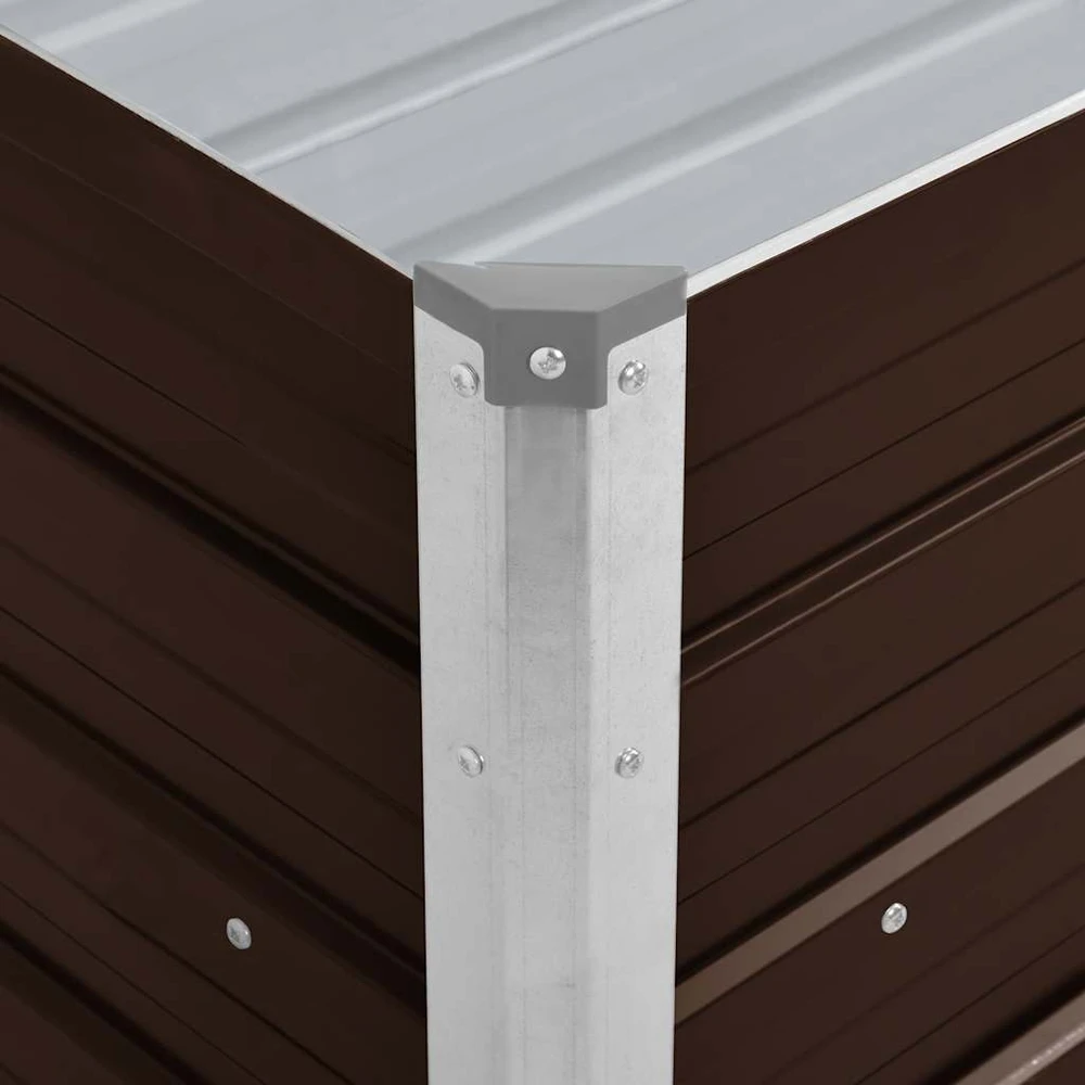 Lovelis, rudas, 100x40x45cm, galvanizuotas plienas, aukštas